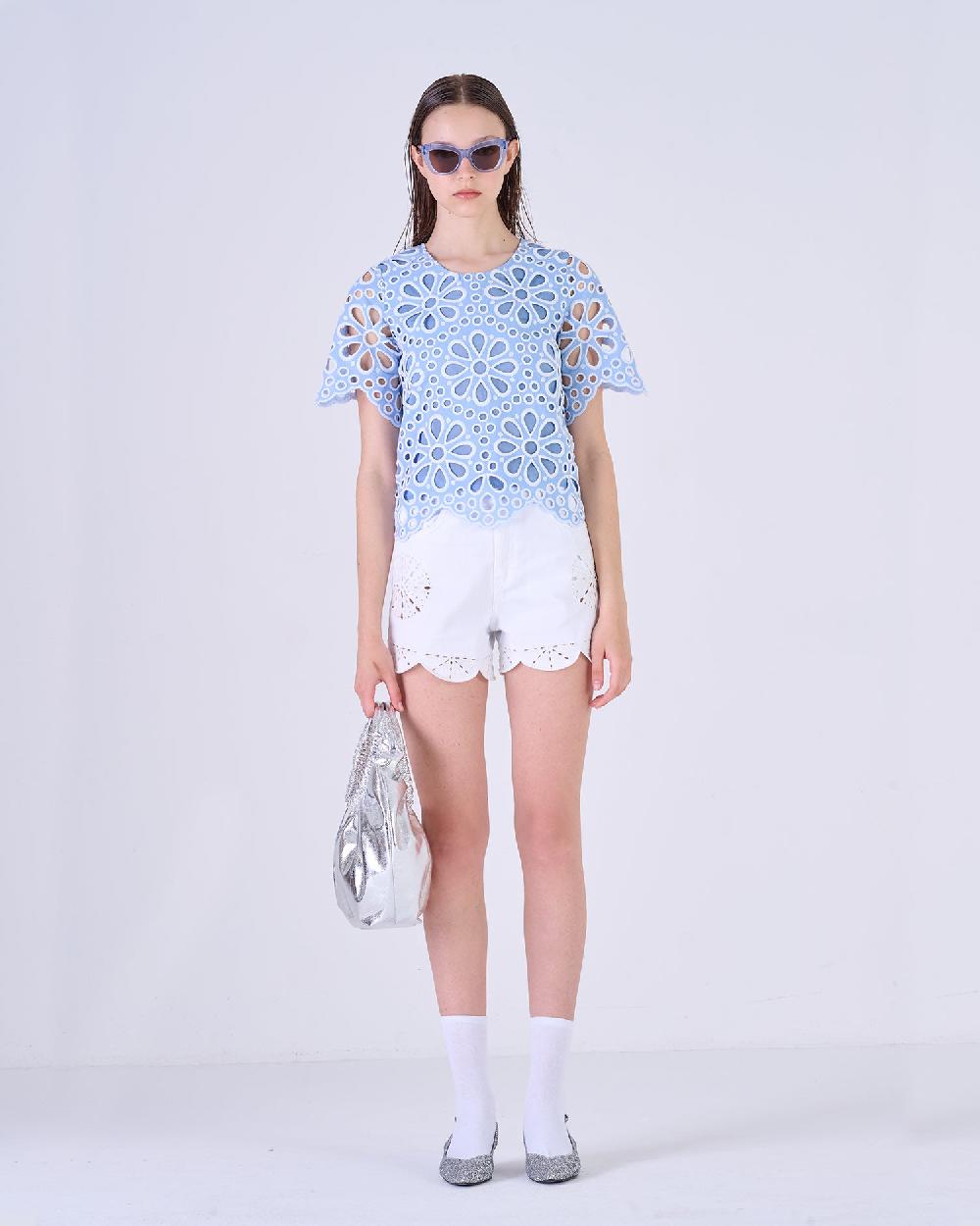 Silvian Heach Blusa traforata a fiori Moda