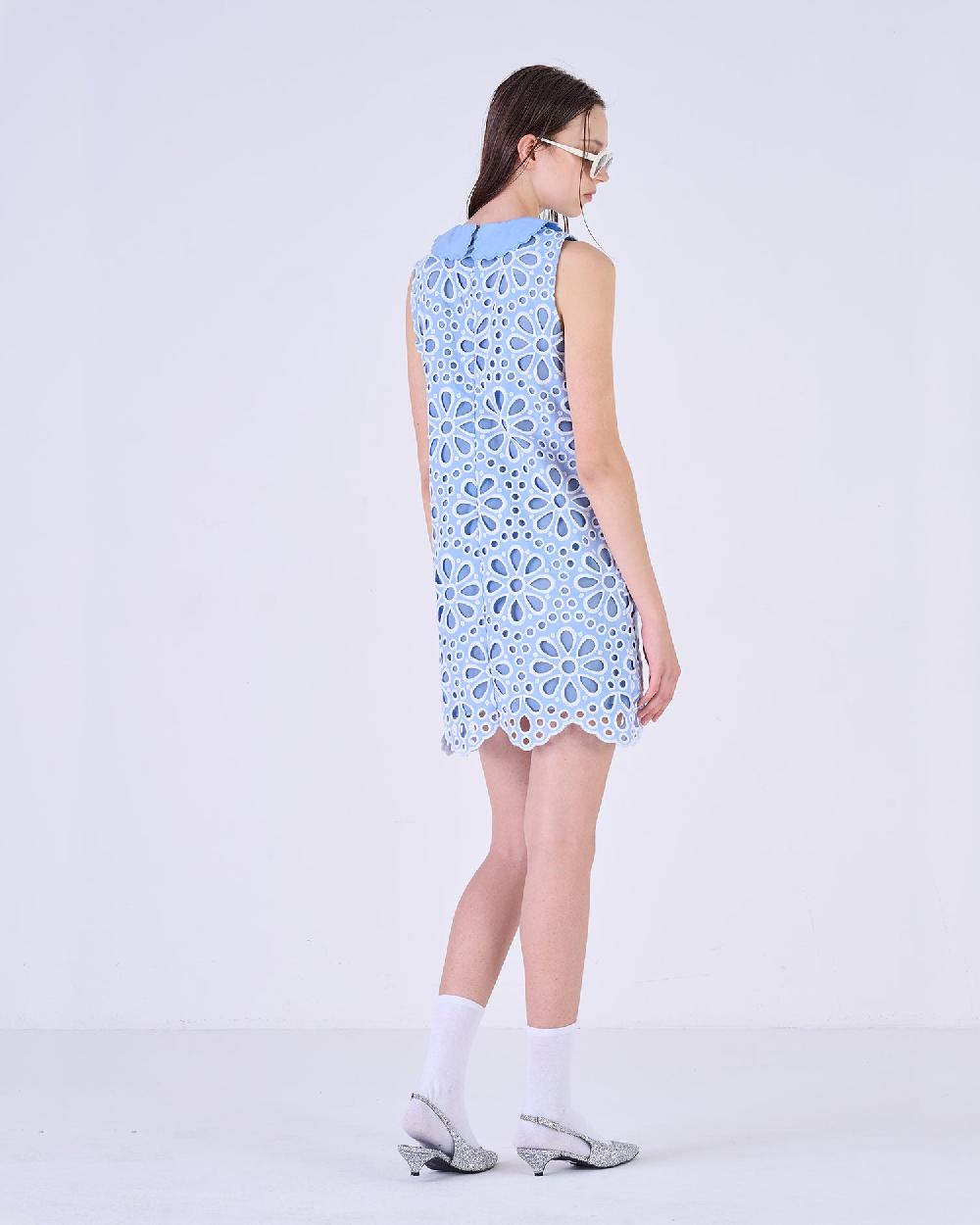 Silvian Heach Abito corto traforato a fiori Super sconto