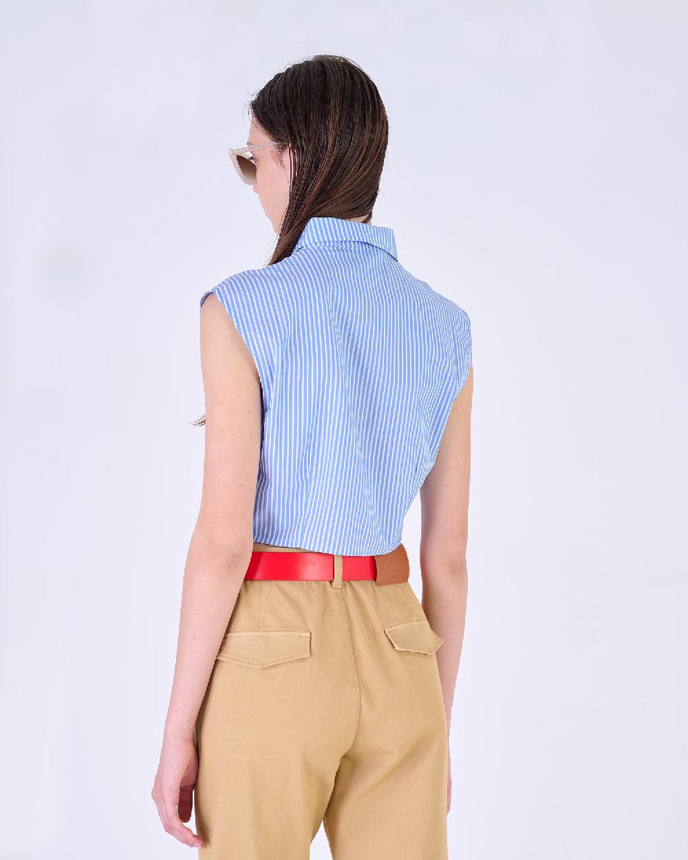 Silvian Heach Camicia smanicata a righe Pezzi Unici