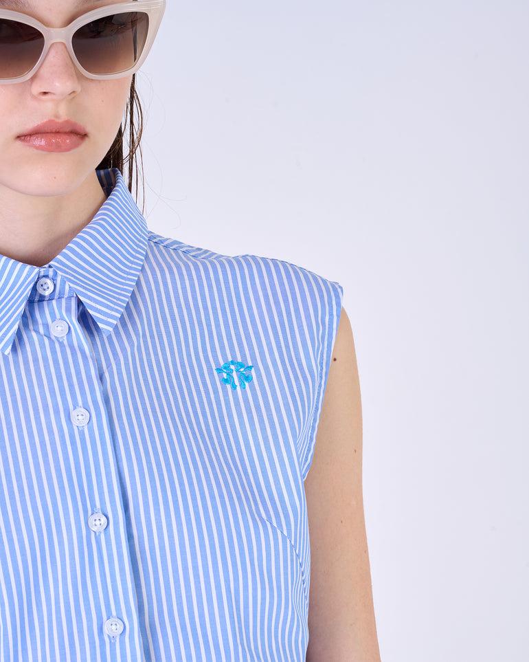Silvian Heach Camicia smanicata a righe Pezzi Unici