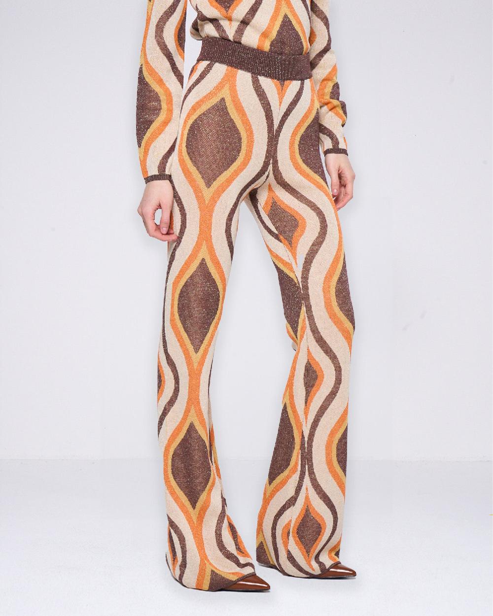 Silvian Heach Pantaloni a fantasia in lurex Spedizione Gratuita