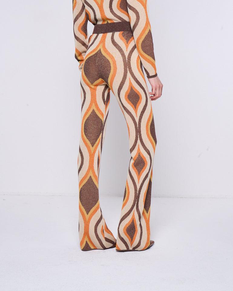 Silvian Heach Pantaloni a fantasia in lurex Spedizione Gratuita