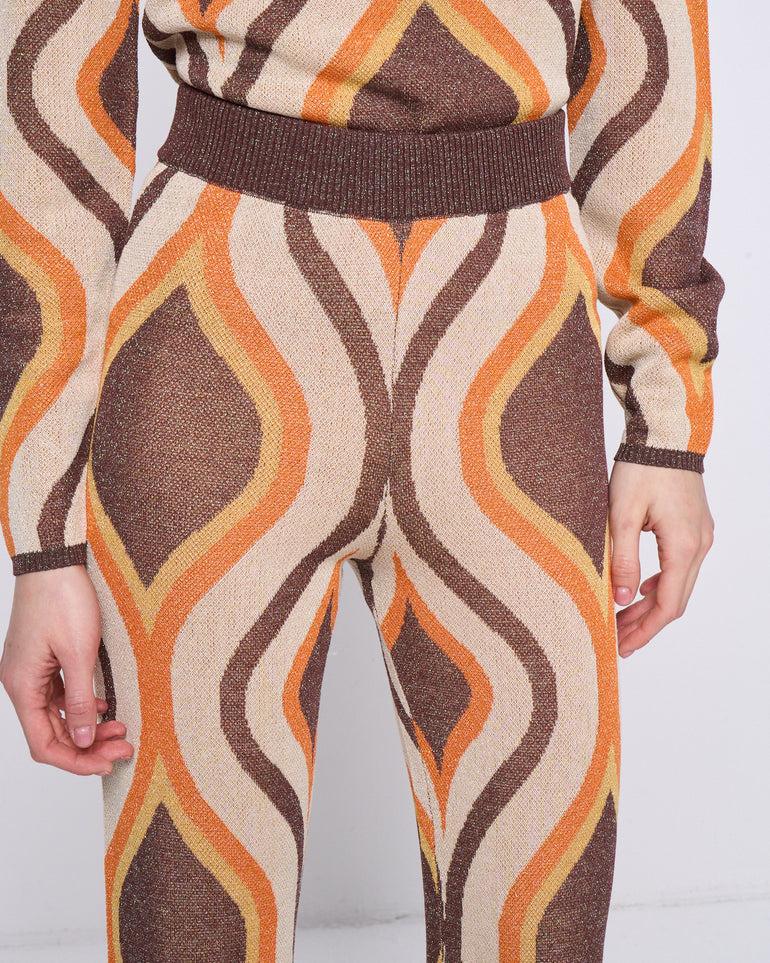 Silvian Heach Pantaloni a fantasia in lurex Spedizione Gratuita