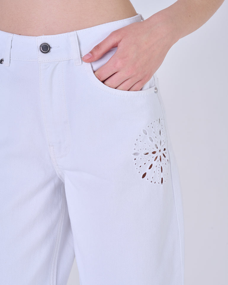 Silvian Heach Jeans con ricami traforati Offerte