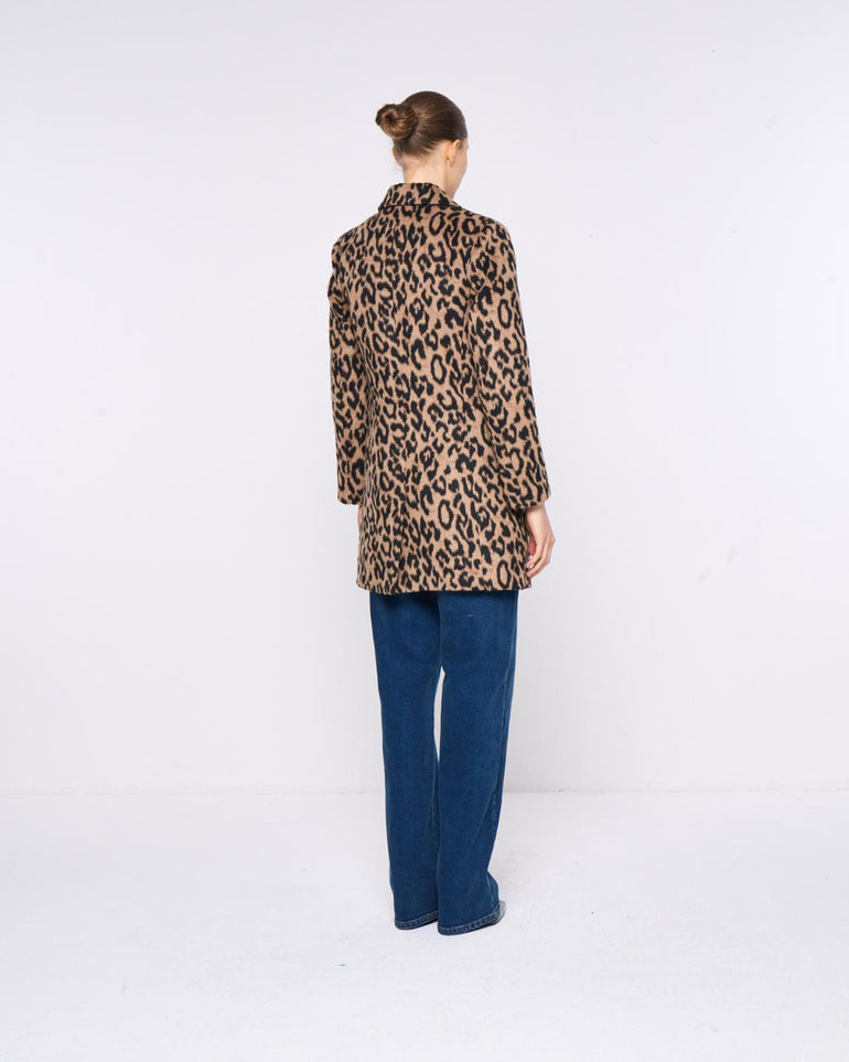 Silvian Heach Cappotto monopetto leopardato Acquista Ora