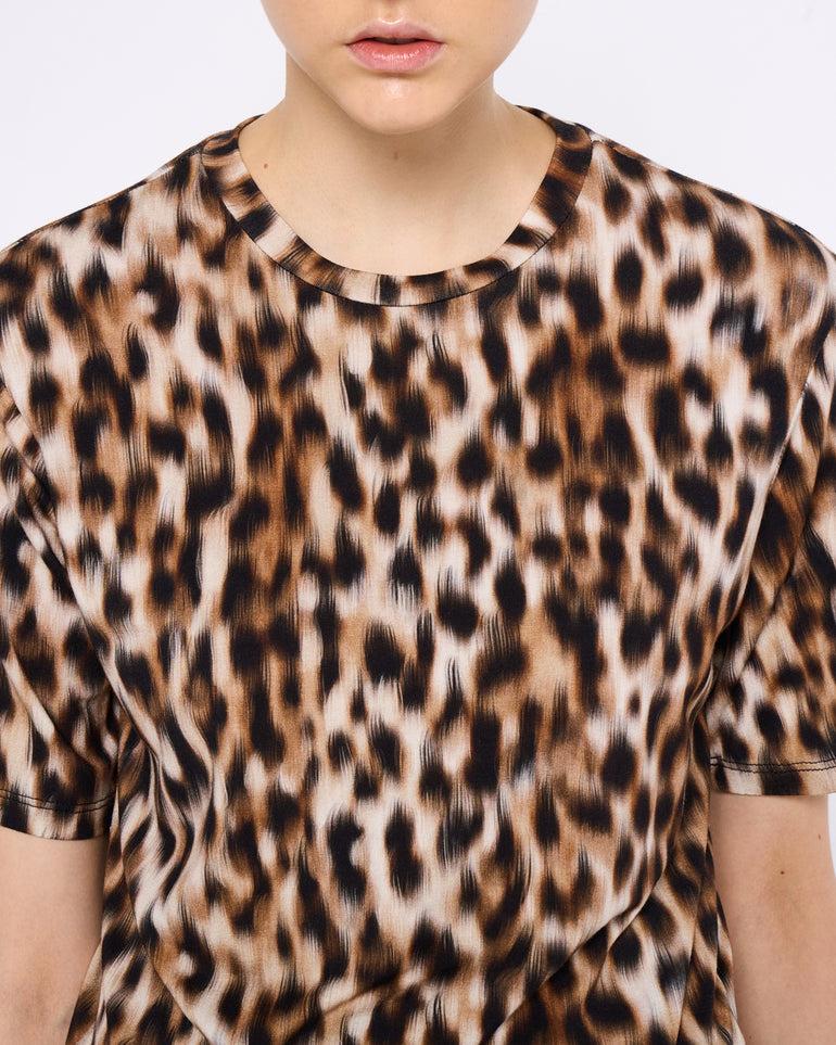 Silvian Heach T-shirt oversize leopardata Moda