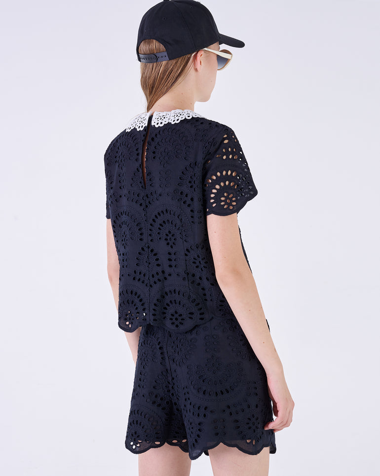Silvian Heach Blusa in sangallo Fino Al -60%