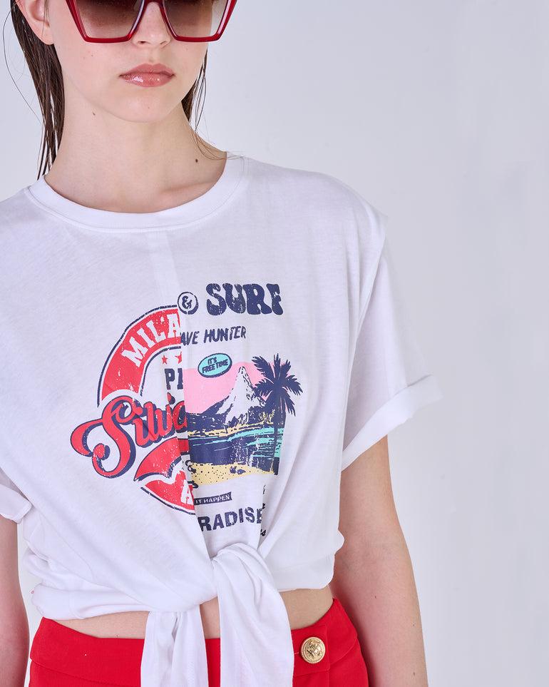 Silvian Heach T-shirt con stampa In Vendita
