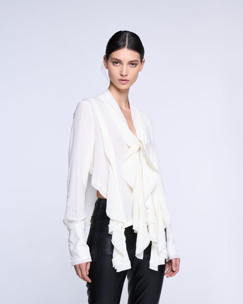 Silvian Heach Blusa con rouches Vendita Calda