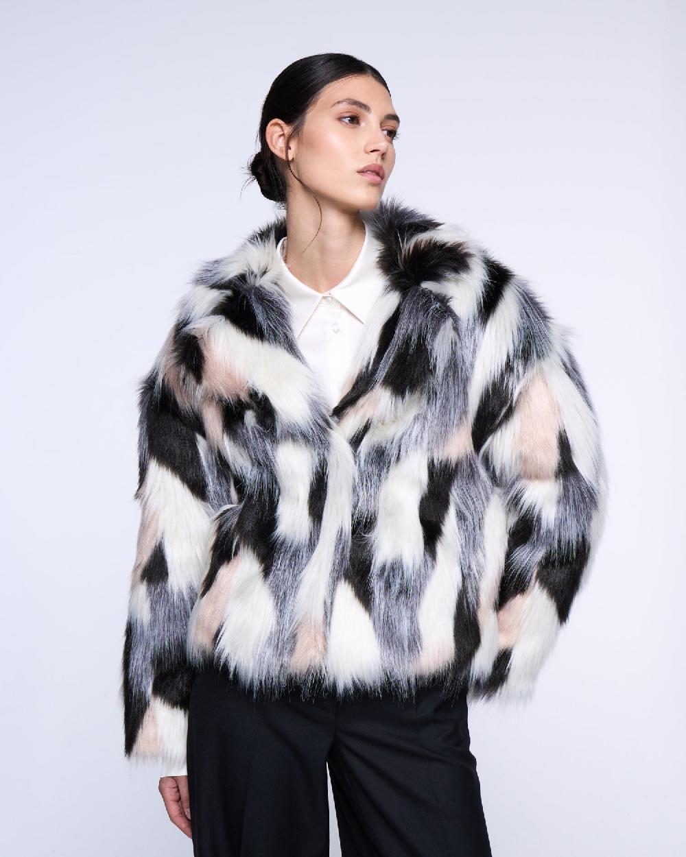 Silvian Heach Pelliccia faux fur multicolor In Linea