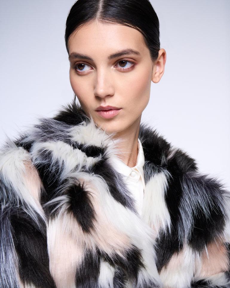 Silvian Heach Pelliccia faux fur multicolor In Linea