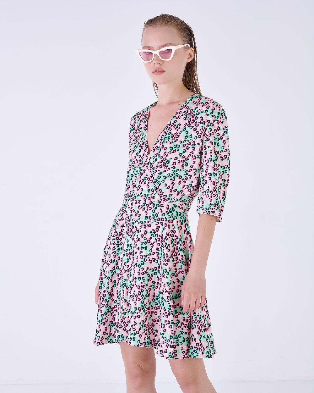 Silvian Heach Abito leopardato Outlet