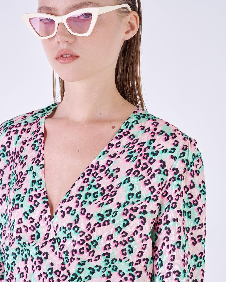 Silvian Heach Abito leopardato Outlet