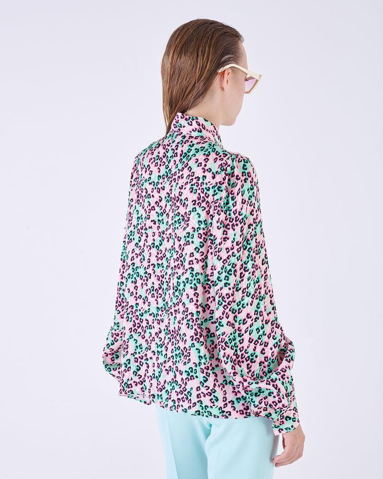 Silvian Heach Blusa leopardata In Vendita