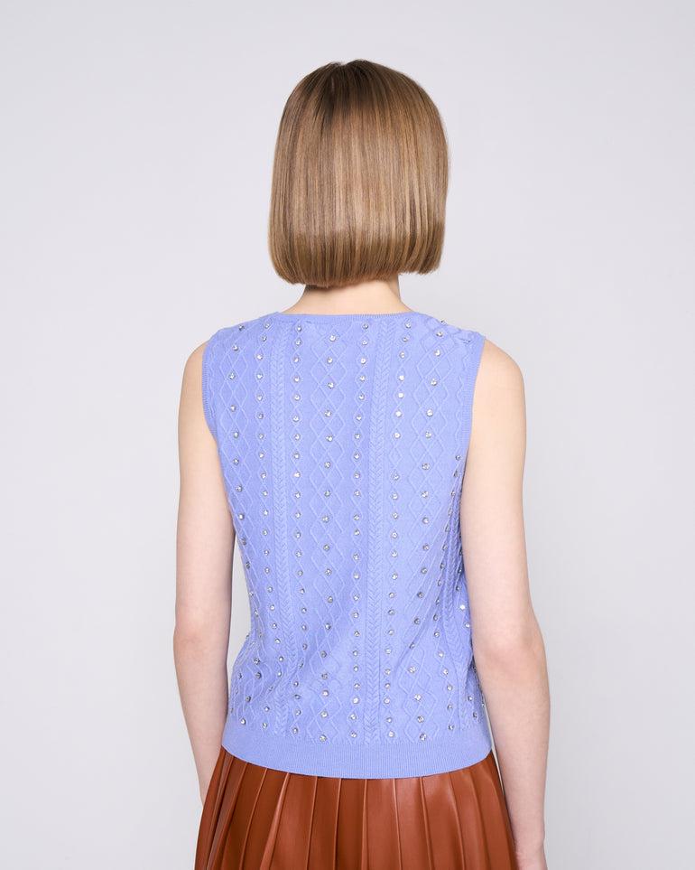 Silvian Heach Canotta con strass Fino Al -60%