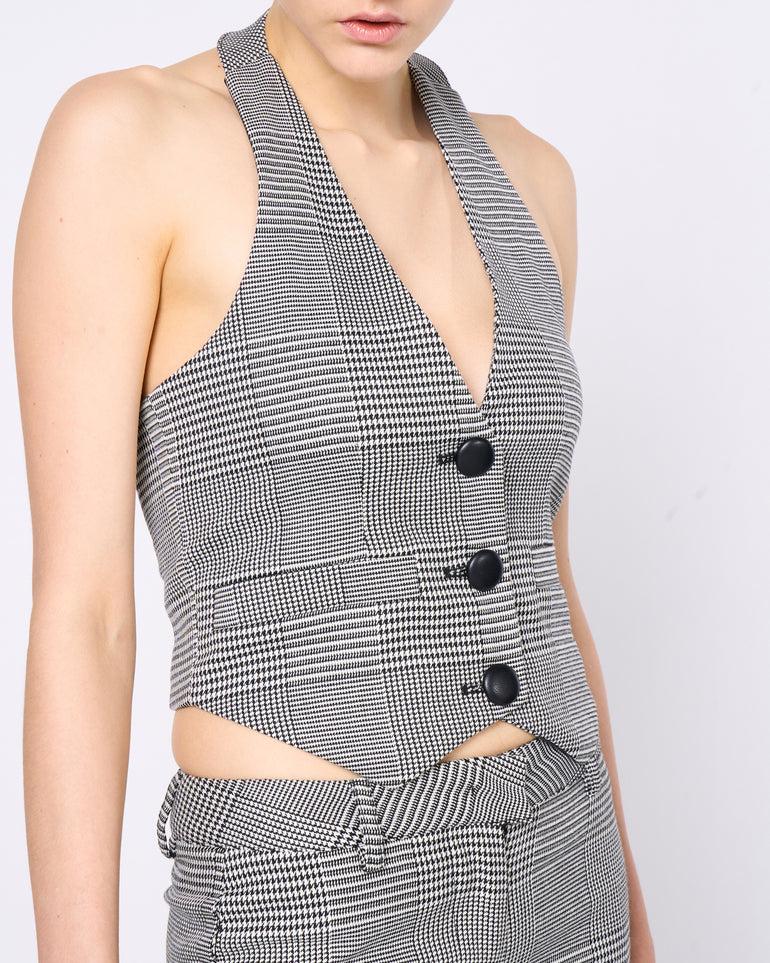 Silvian Heach Gilet a quadri Vendite Flash