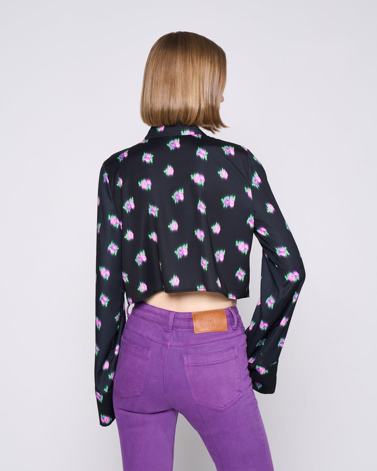 Silvian Heach Camicia crop a fantasia Italy