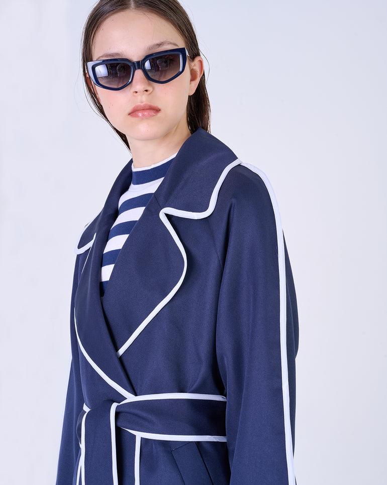 Silvian Heach Trench con bordi a contrasto Pezzi Unici