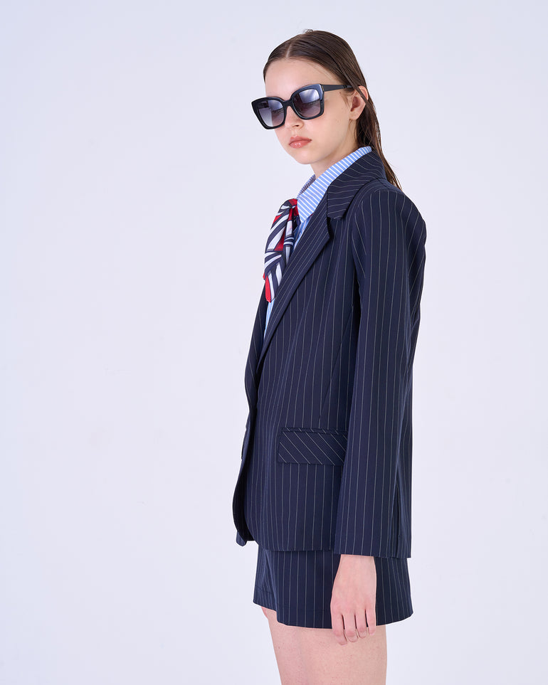 Silvian Heach Blazer monopetto gessato Presa