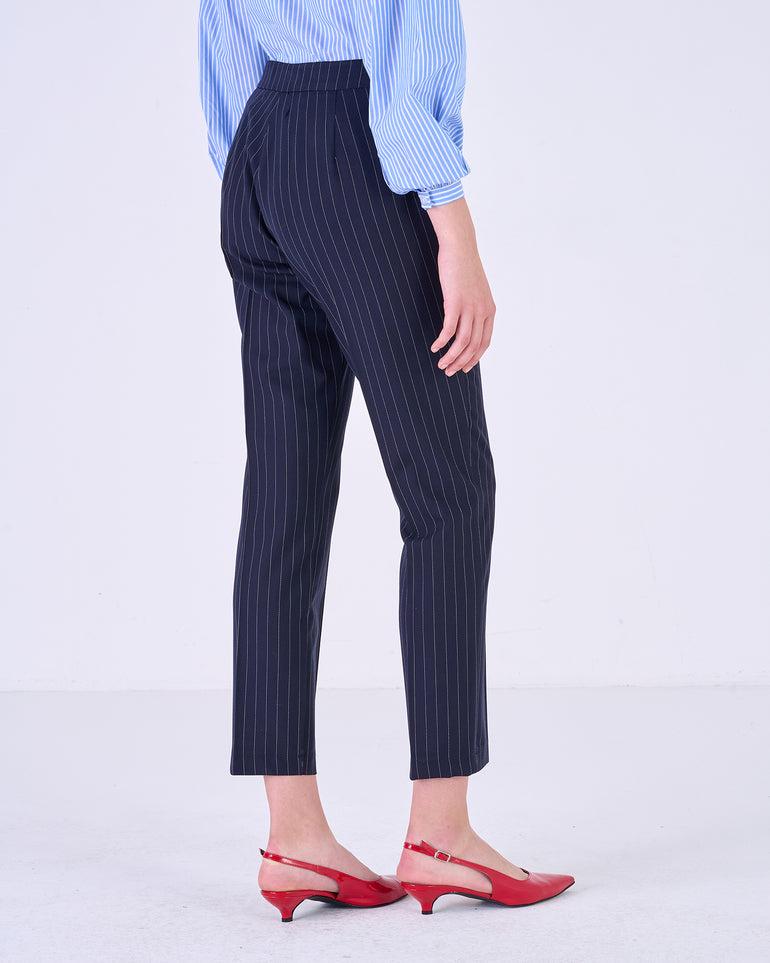 Silvian Heach Pantaloni carrot gessati Sconto