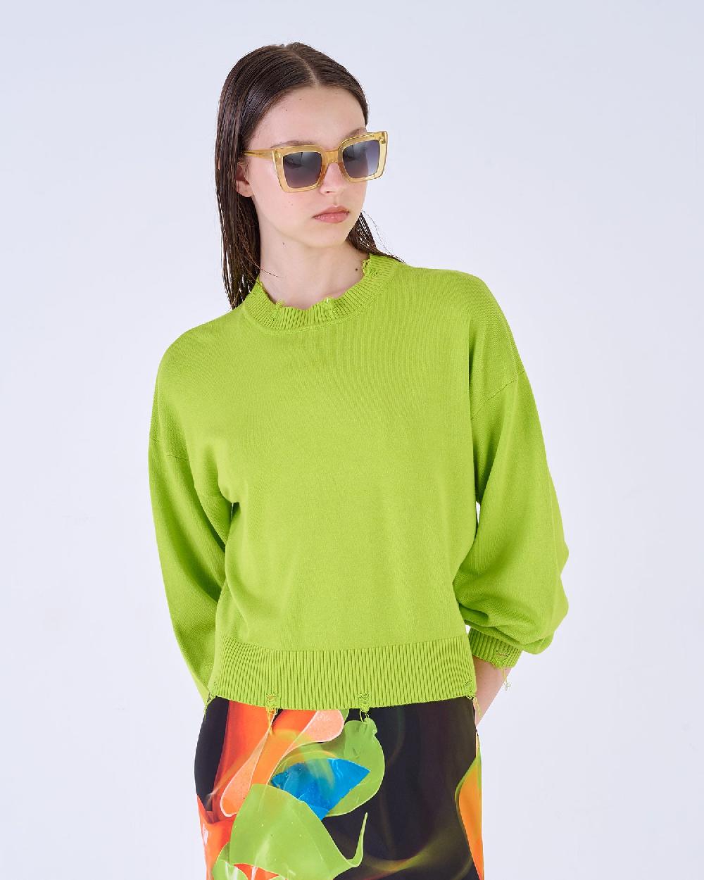 Silvian Heach Maglia con orli sfrangiati 2025
