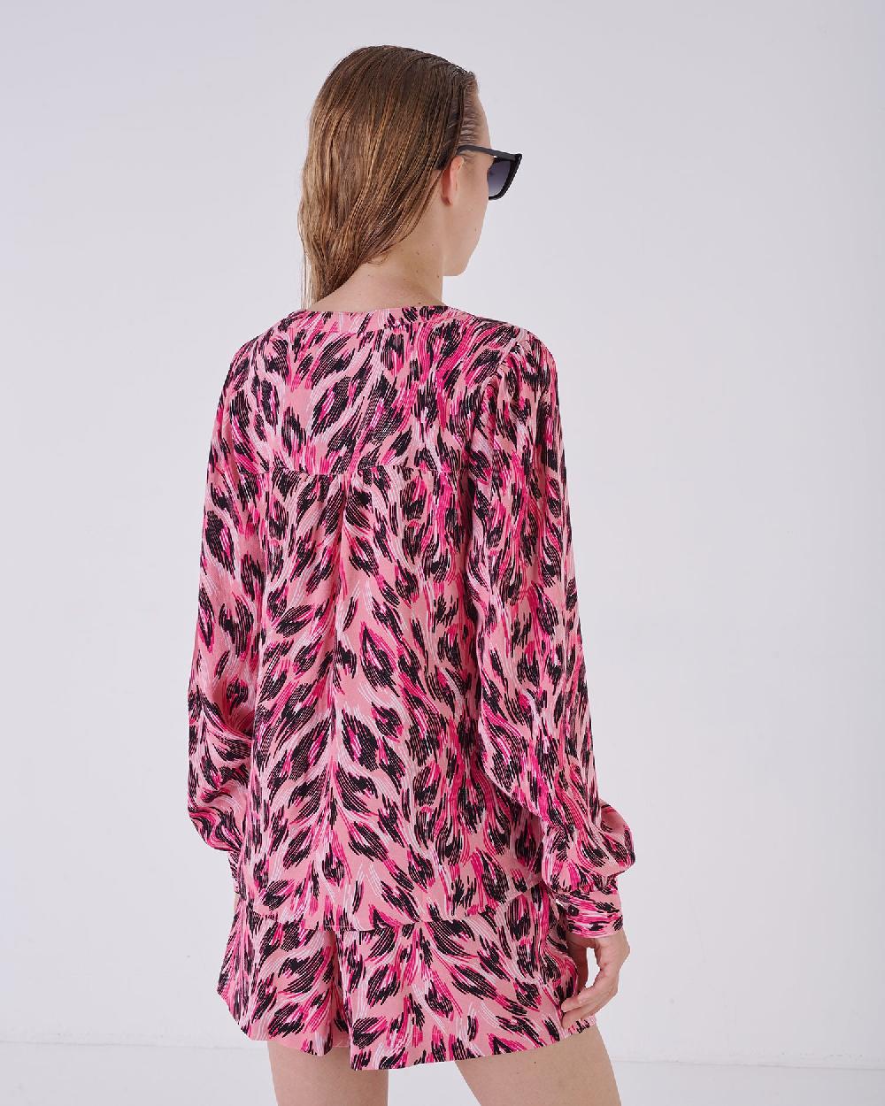 Silvian Heach Camicia maculata con maniche a sbuffo Shopping Online