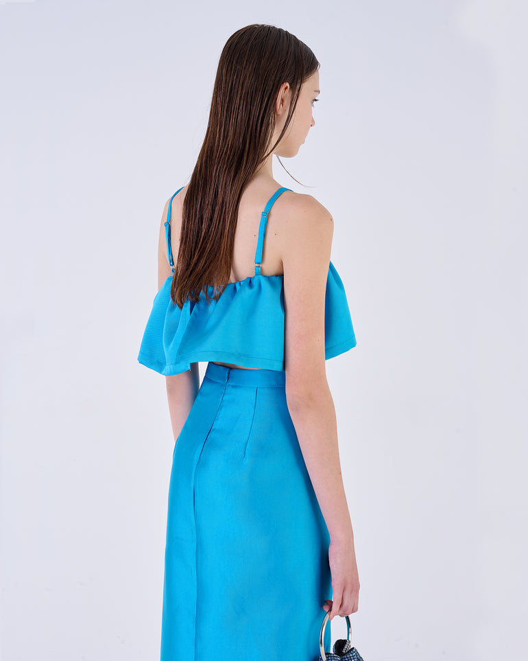 Silvian Heach Top crop con balza Presa