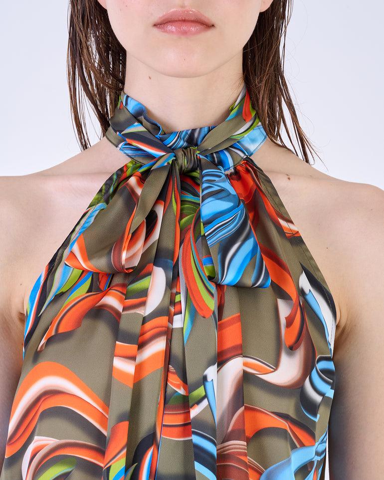 Silvian Heach Top stampato con scollo all'americana Online