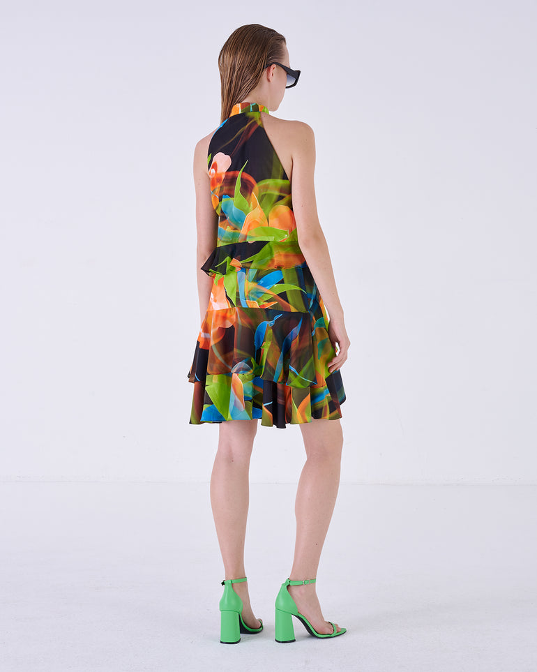 Silvian Heach Abito floreale con volant Offerte