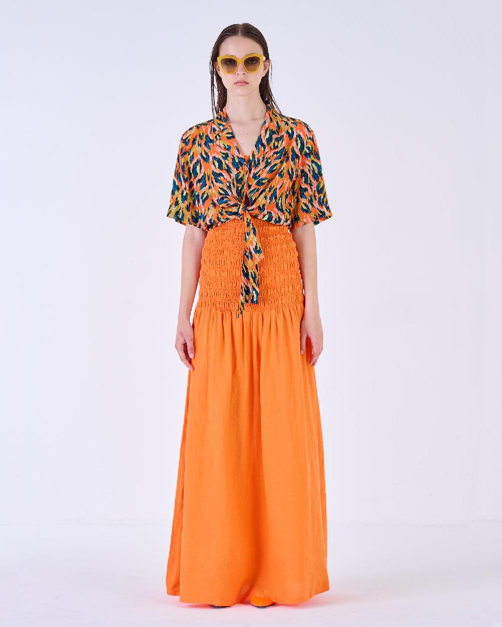 Silvian Heach Camicia cropped maculata Vendita Calda