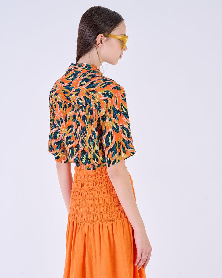 Silvian Heach Camicia cropped maculata Vendita Calda