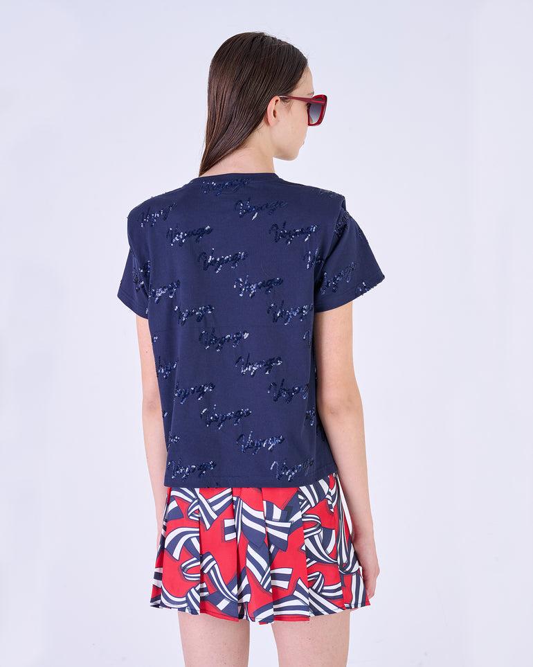 Silvian Heach T-shirt con applicazioni Vendite Flash