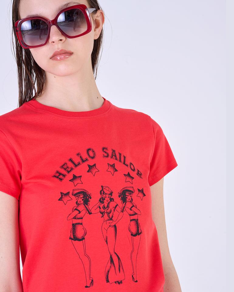 Silvian Heach T-Shirt con stampa Sailor Offerta San Valentino