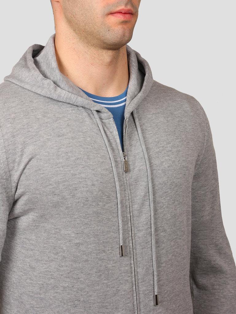 Svevo Giubbotto full zip Cotone e Cashmere Grigio Acquista Ora