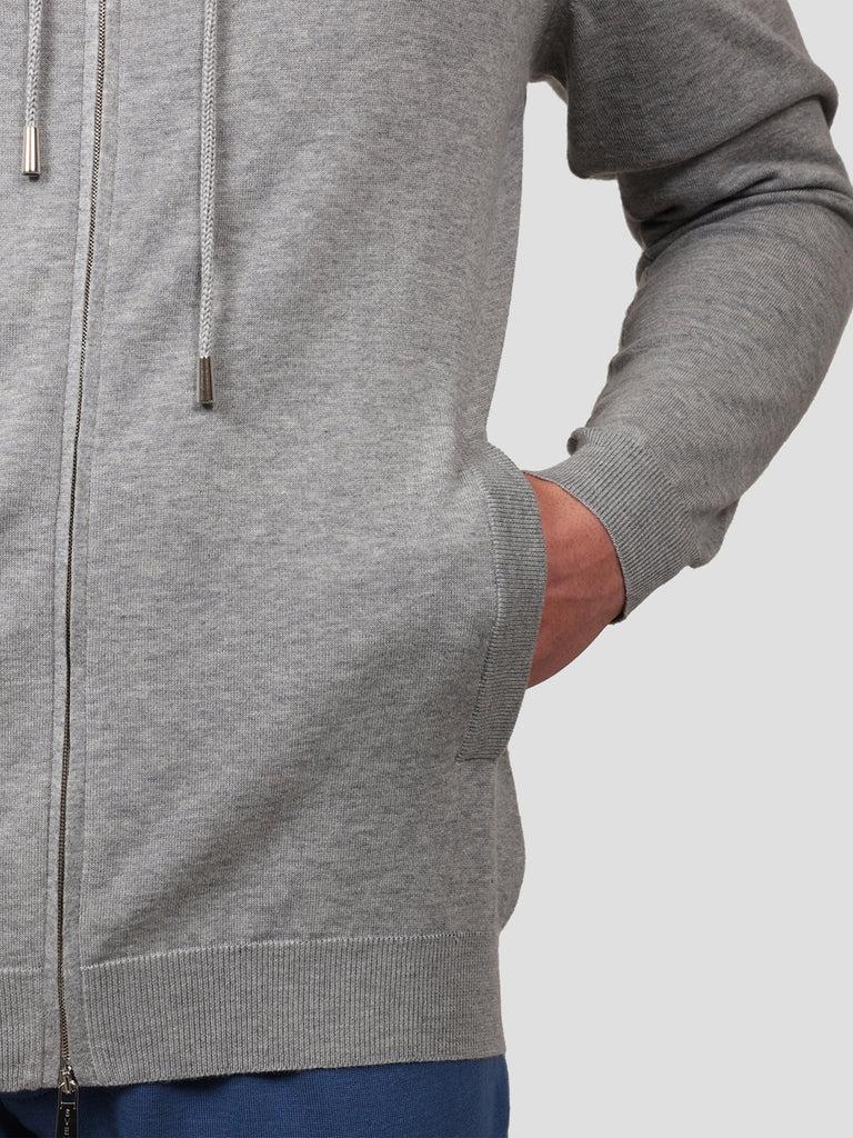 Svevo Giubbotto full zip Cotone e Cashmere Grigio Acquista Ora