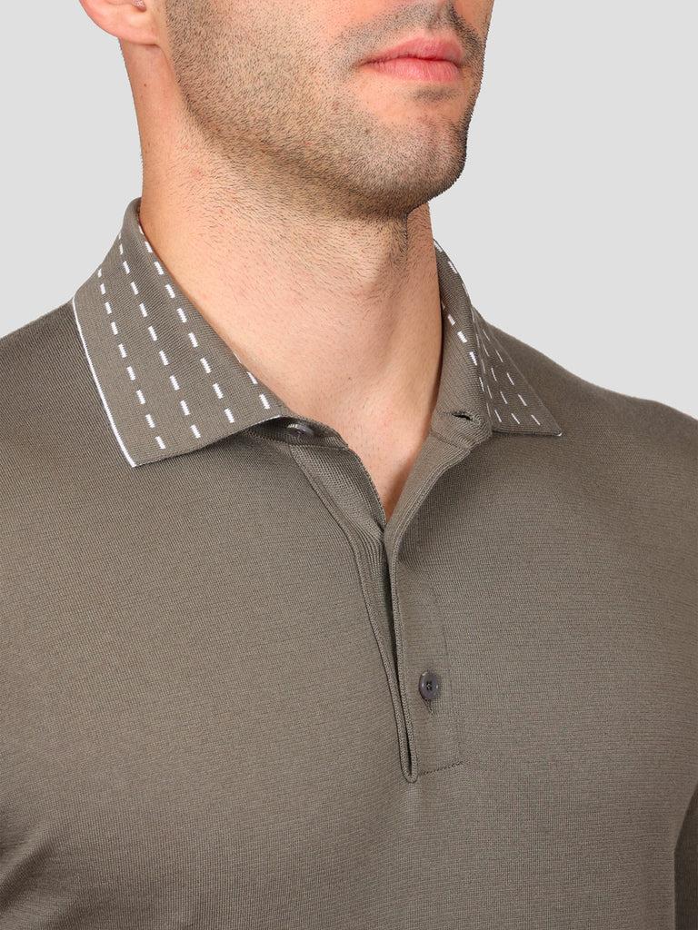 Svevo Maglia Polo 100% Cotone Supersoft Grigia e Bianca Affare Del Giorno
