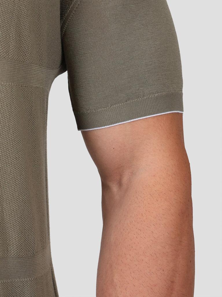 Svevo Maglia Polo con Zip 100% Cotone Makò Grigia Online