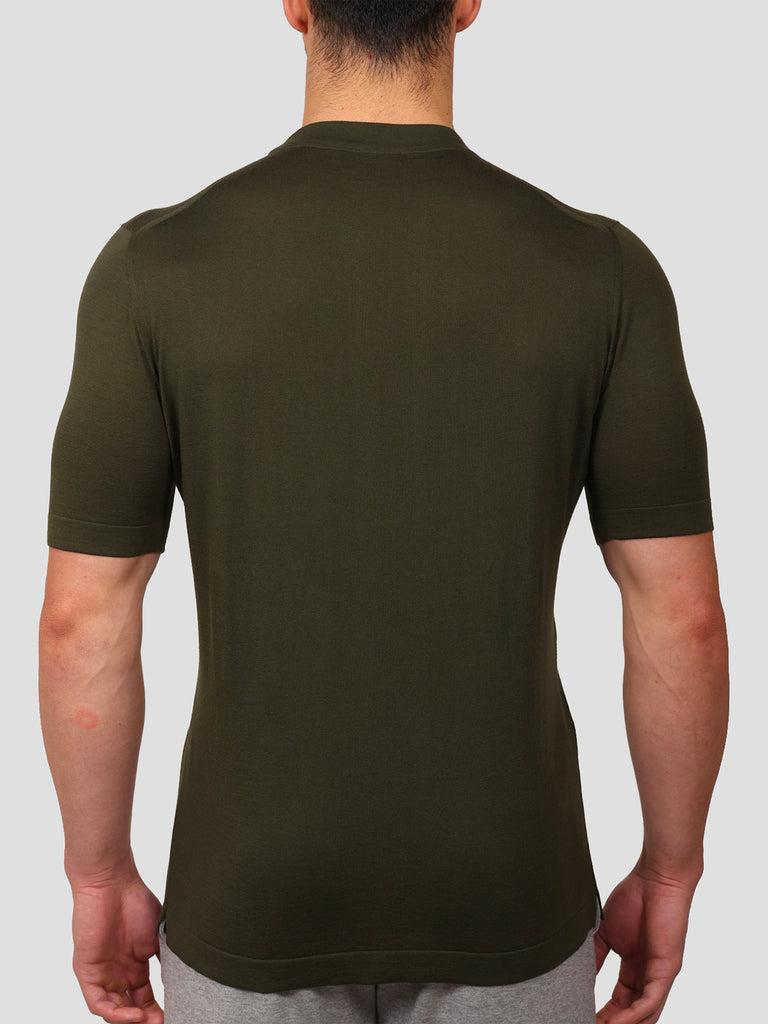 Svevo Girocollo 100% Cotone Supersoft Verde Vendita Economica