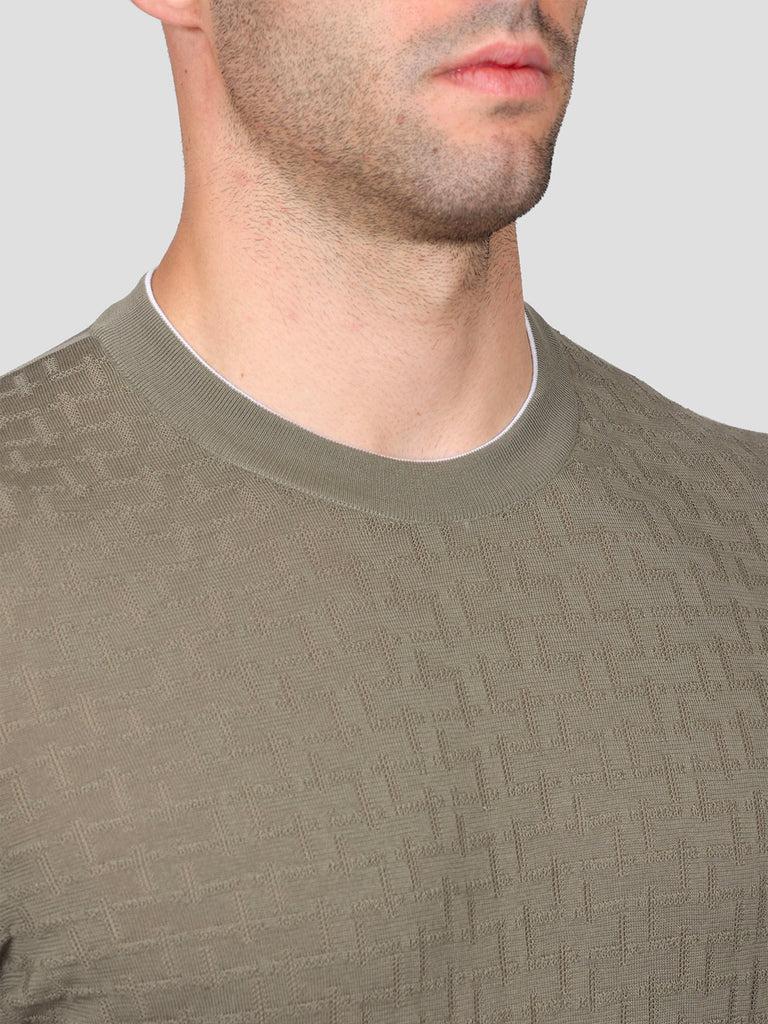 Svevo Maglia Girocollo 100% Cotone Makò Grigio Vendite Flash