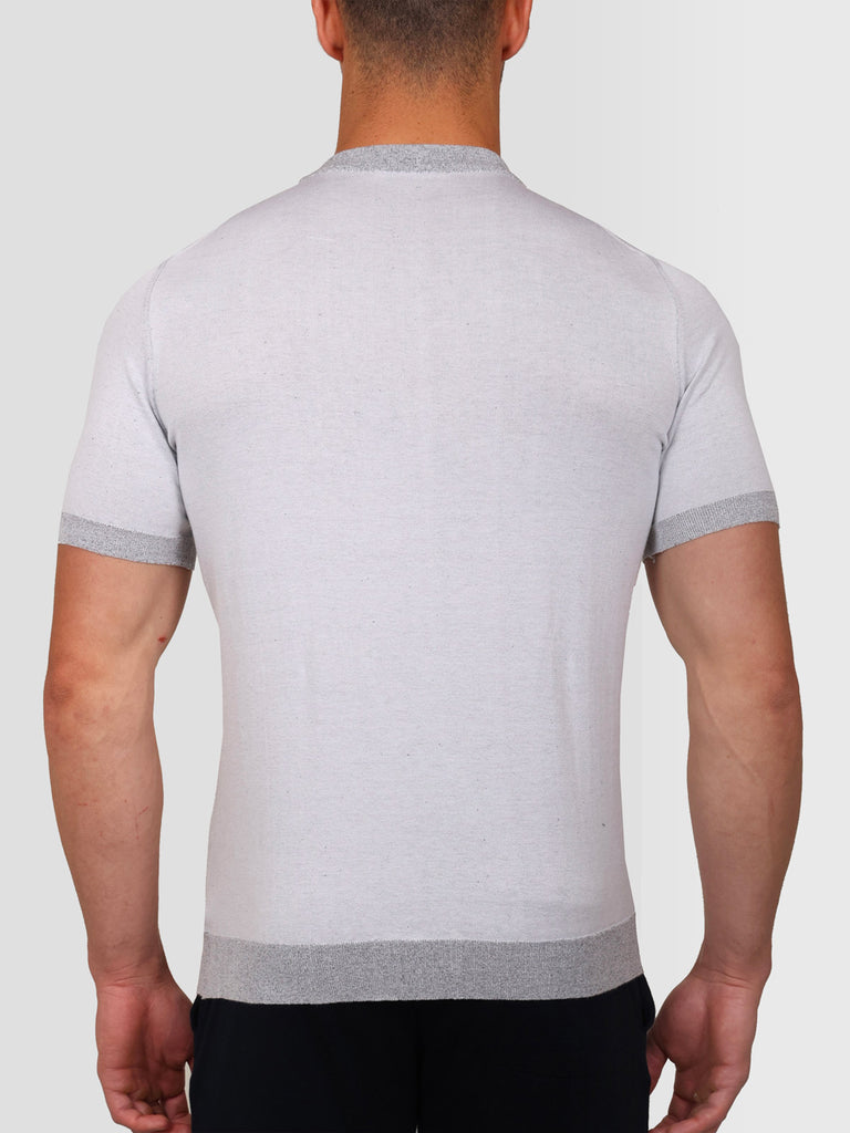 Svevo Maglia Girocollo in Carbonio Bianca In Saldo