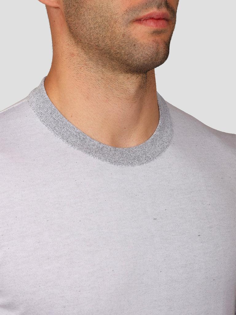 Svevo Maglia Girocollo in Carbonio Bianca In Saldo