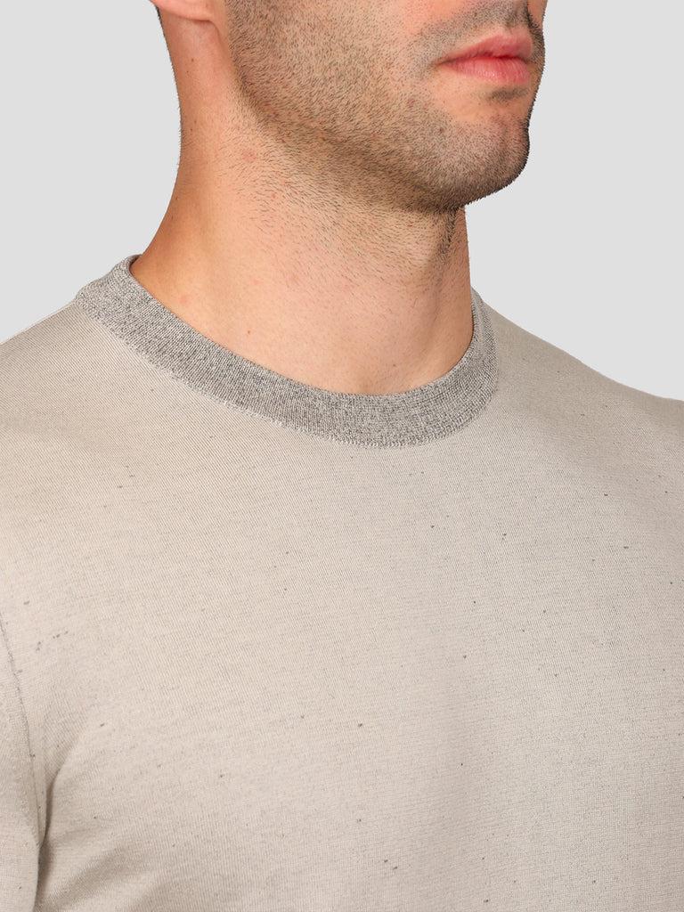 Svevo Maglia Girocollo in Carbonio Beige Nuova