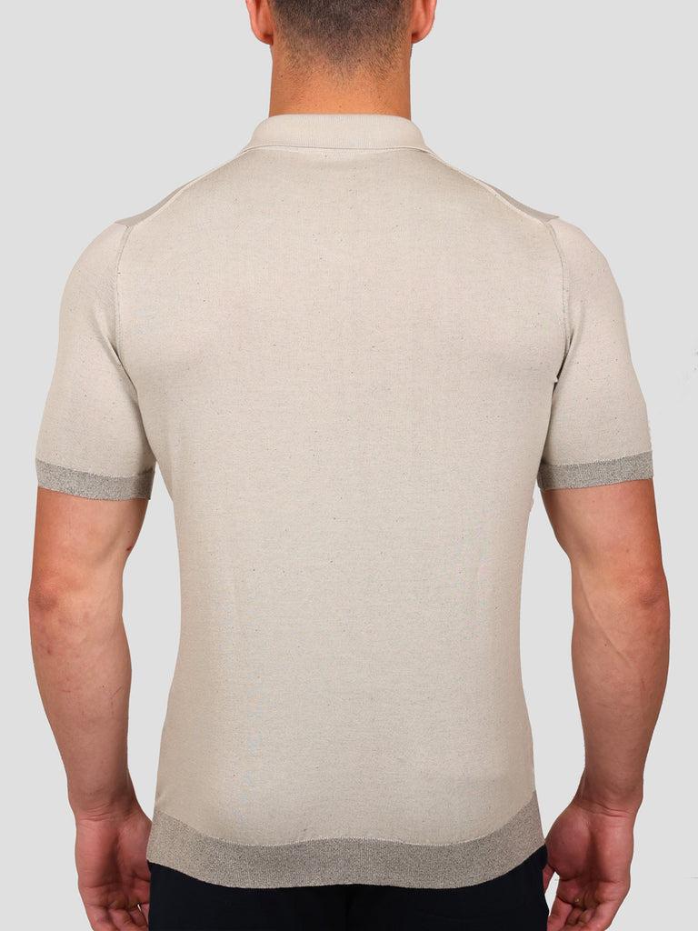 Svevo Maglia Scollo a V in Carbonio Beige Moda