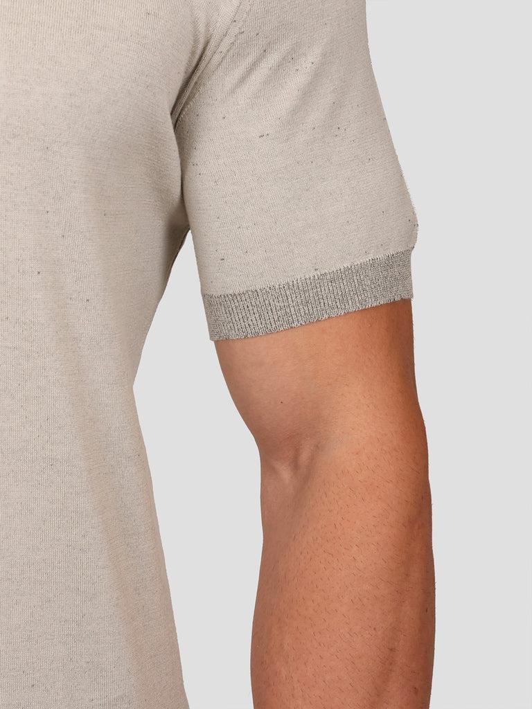 Svevo Maglia Scollo a V in Carbonio Beige Moda