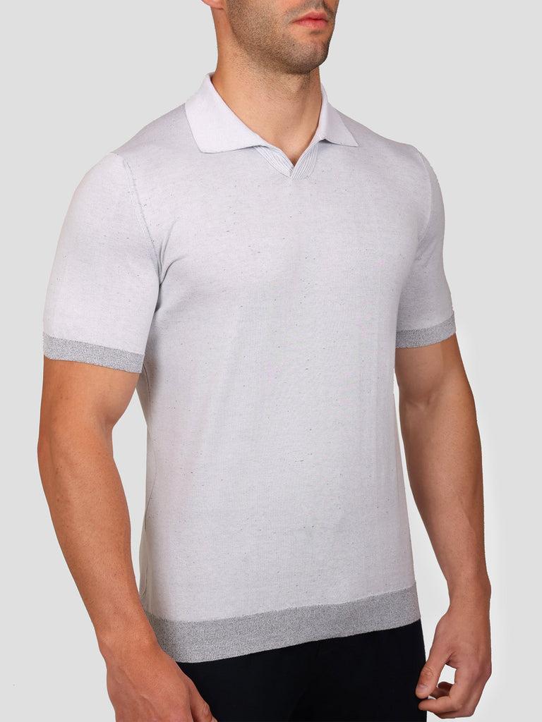 Svevo Maglia Scollo a V in Carbonio Bianca 2025