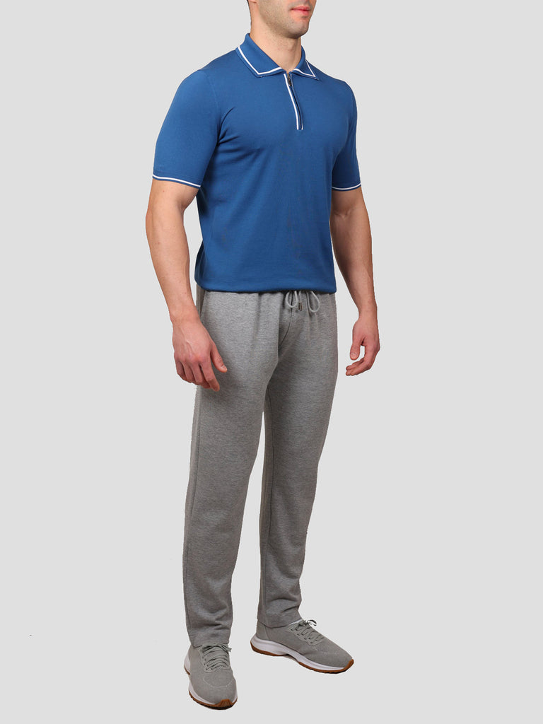 Svevo Pantalone Jogging Cotone e Cashmere Grigio In Linea