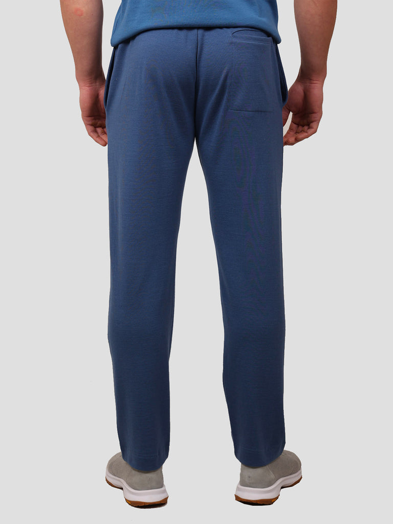 Svevo Pantalone Jogging Cotone e Cashmere Blu Nuovo