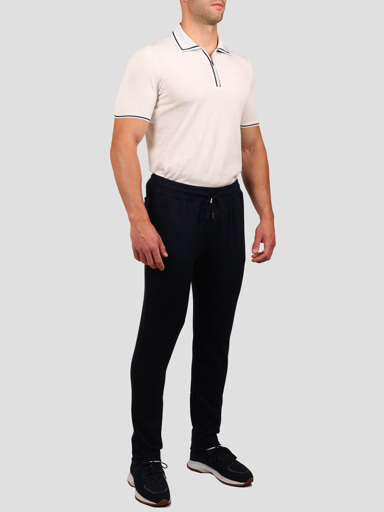 Svevo Pantaloni 100% Cotone Supersoft Blu Qualità