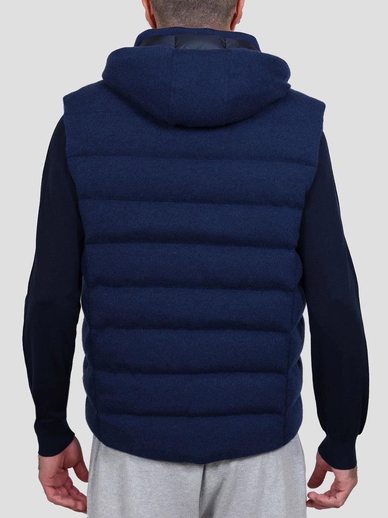Svevo Giubbotto con zip in Cashmere Blu Promozione Limitata