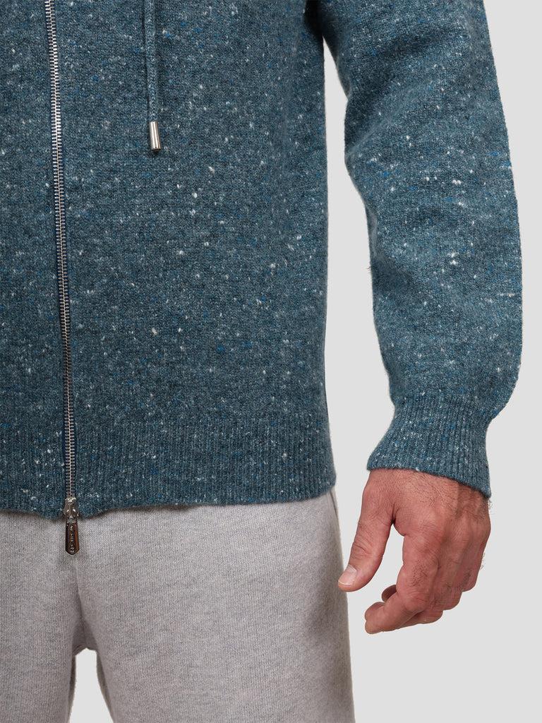 Svevo Giubbotto con zip Lana Cashmere e Poliammide Blu Shopping Online